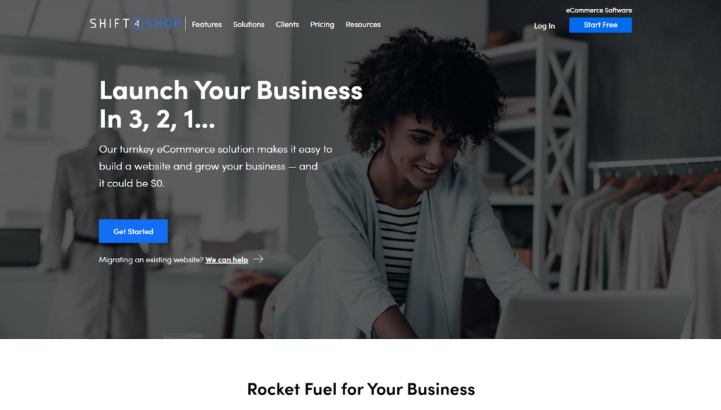 Shift4Shop eCommerce platform for small business