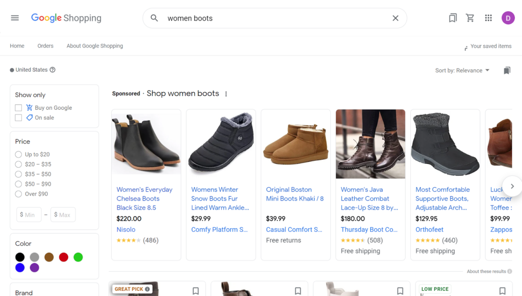 Enroll for Google Shop Listings for free advertising